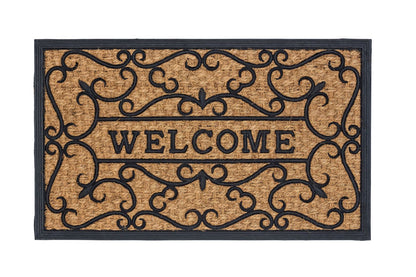 Kokosmatte Coco Deluxe Light D.01 Relief Welcome 45 x 75 cm