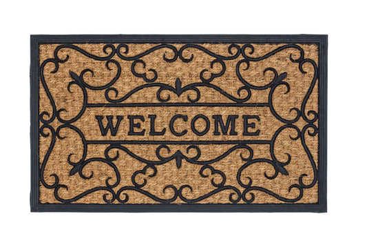Kokosmatte Coco Deluxe Light 545 Relief Welcome 45 x 75 cm