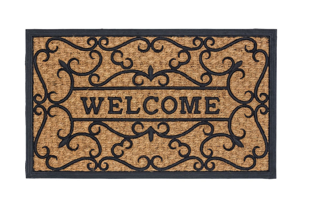 Kokosmatte Coco Deluxe Light 545 Relief Welcome 45 x 75 cm