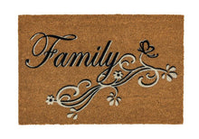 Load image into Gallery viewer, Coco Design Kokosmatte Türmatte Fußmatte 9119 115  Family  40 x 60 cm