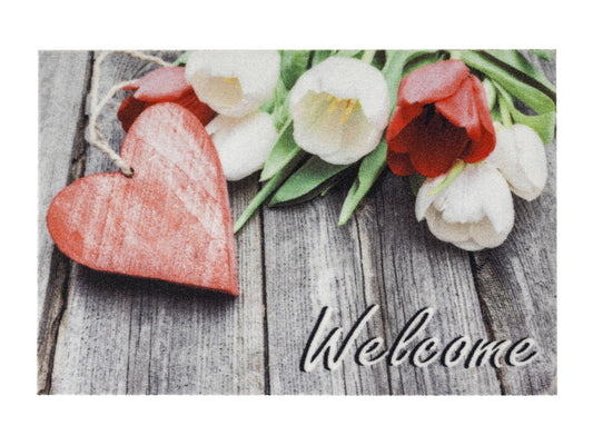 Deco Print Türmatte Decormatte  1698 134 Herz rot  40 x 60 cm