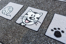 Load image into Gallery viewer, Flocky Color Türmatte Fußmatte Matte 455 179 Katze 40 x 60 cm